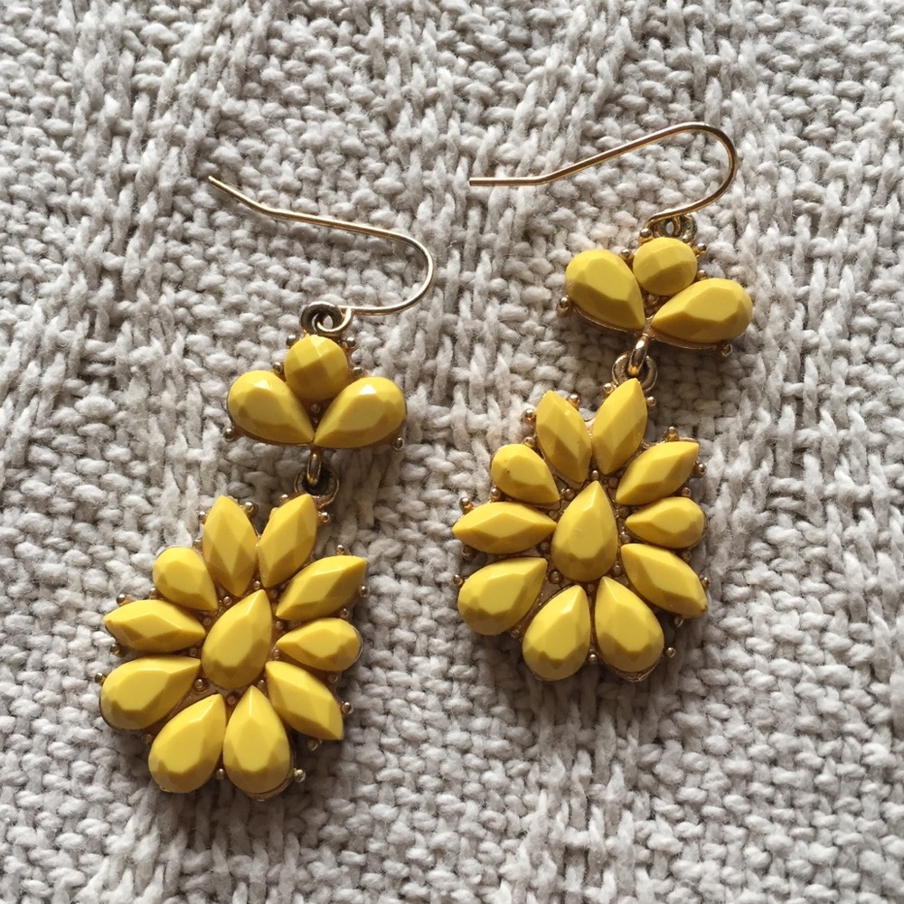 Yellow Drop Earrings